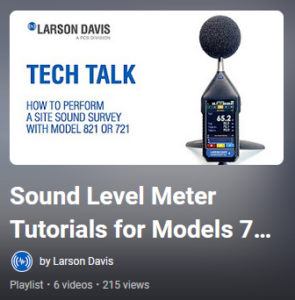 Sound Level Meter Tutorials